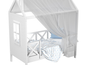 Childrens bed house Runa 3Dモデル