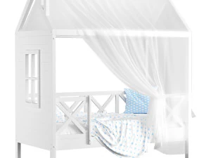 Childrens bed house Runa 3D Model