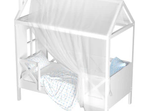 Childrens bed house Runa 3D Model