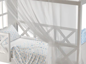 Childrens bed house Runa 3D Model