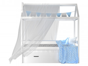 Childrens bedhouse Brunet - solid beech 3D Model