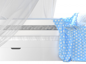 Childrens bedhouse Brunet - solid beech 3D Model