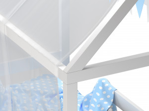 Childrens bedhouse Brunet - solid beech 3D Model