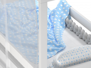 Childrens bedhouse Brunet - solid beech 3D Model