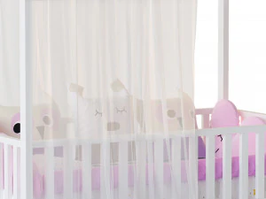 Childrens floor bed-house Alva from solid Beech 3D Model