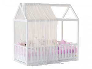 Childrens floor bed-house Alva from solid Beech 3D Model