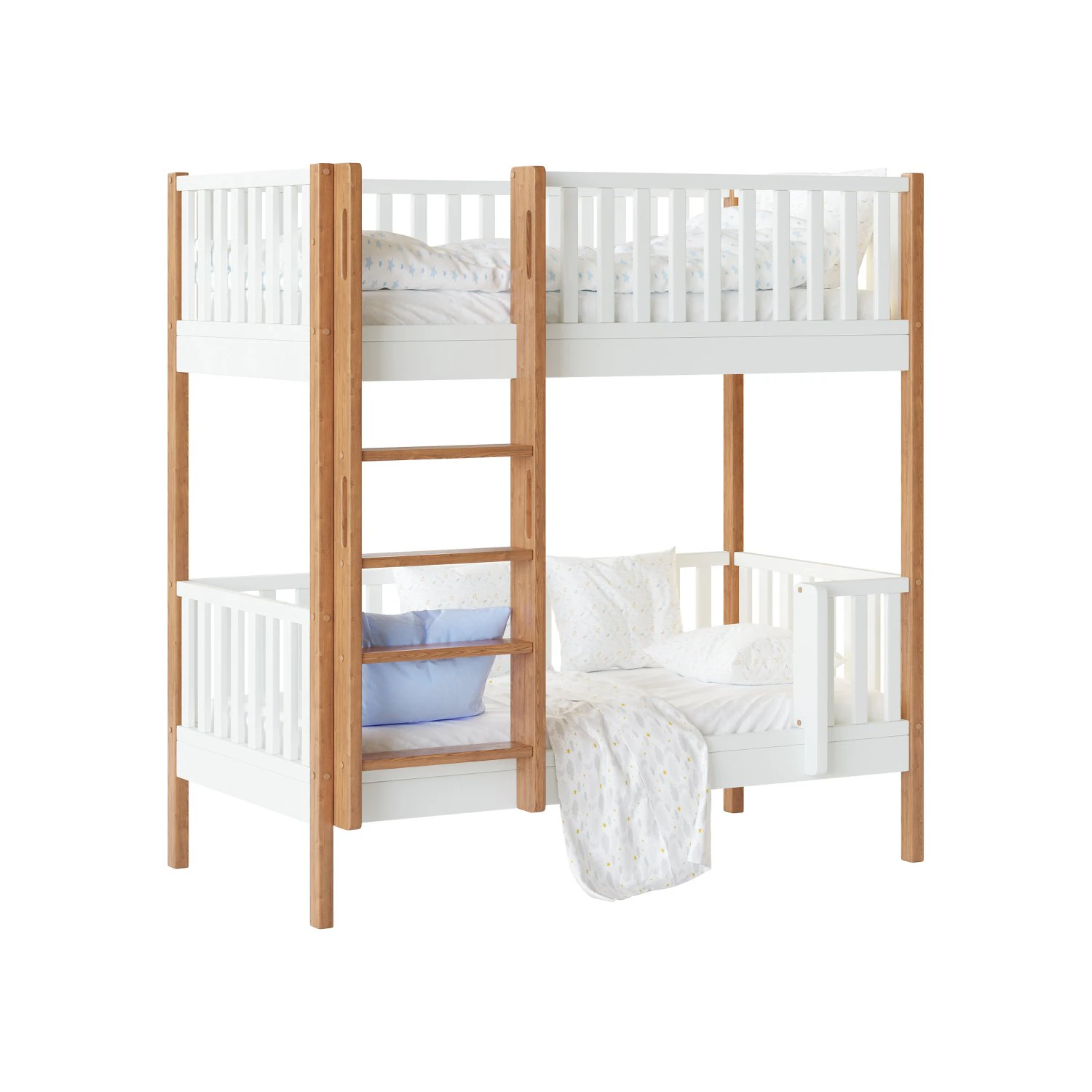 Childrens bunk bed Torren entrance from the facade - Solid Beech 3D Model .c4d .max .obj .3ds .fbx .stl .blend 