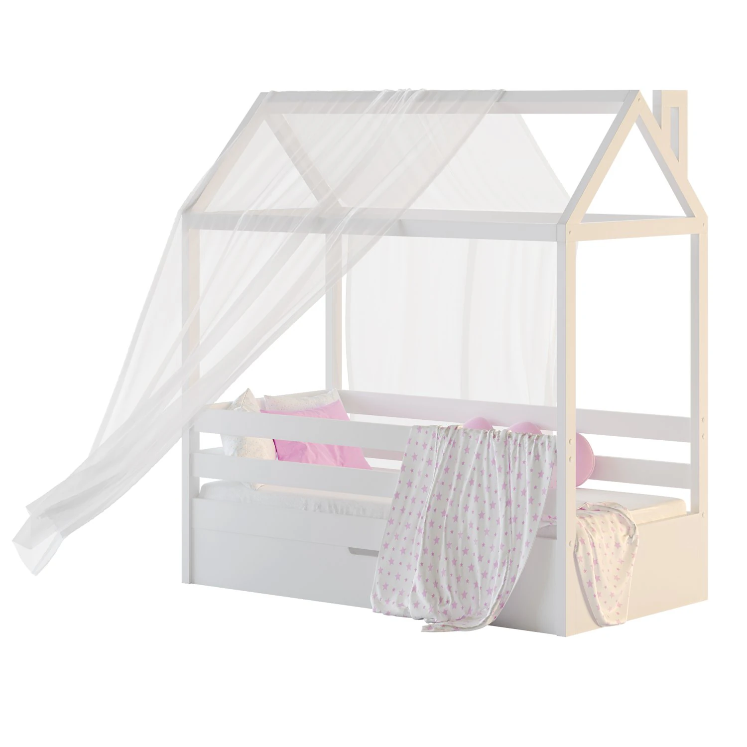 Childrens bed house Brunet - Solid Beech 02 3D Model .c4d .max .obj .3ds .fbx .stl .blend 