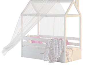 어린이 침대 집 브루넷 - 솔리드 너도밤나무 02 3D 모델