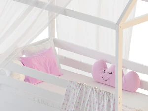 Childrens bed house Brunet - Solid Beech 02 3D Model
