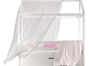 Childrens bed house Brunet - Solid Beech 02 3D Model