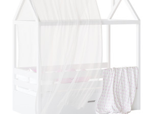 Childrens bed house Brunet - Solid Beech 02 3Dモデル