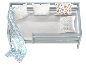 Childrens bed Alta with solid Beech board Modelo 3D