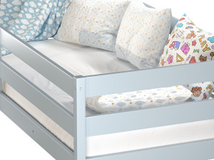 Childrens bed Alta with solid Beech board Modelo 3D
