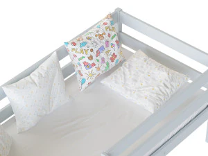 Kinderbett Alta mit massiver Buchenplatte 3D Modell