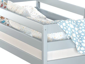 Kinderbett Alta mit massiver Buchenplatte 3D Modell