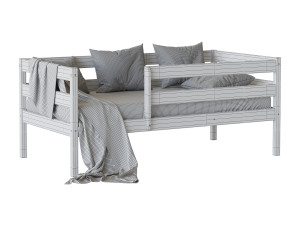 Childrens bed Alta with solid Beech board Modelo 3D