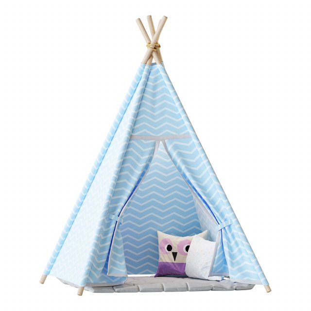 Childrens tent 3D Model .c4d .max .obj .3ds .fbx .stl .blend 