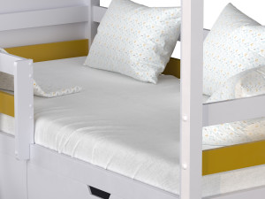 Childrens bunk bed Tora - Solid Beech Modèle 3D