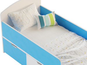 Loft bed Yaroff Kid Mini 3D Model