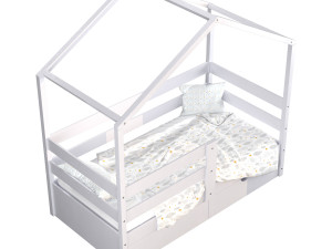 Childrens bed house 3Dモデル