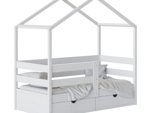 Childrens bed house 3Dモデル