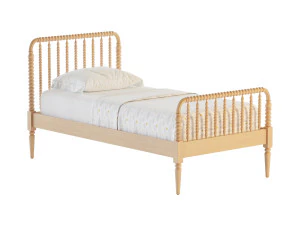 Jenny Lind Lit simple en bois d'&eacute;rable pour enfants Modèle 3D