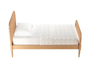 Jenny Lind Kids Maple Wood Spindle Twin Bed Modelo 3D