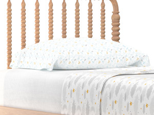 Jenny Lind Kids Maple Wood Spindle Twin Bed Modelo 3D
