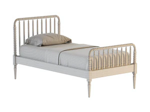 Jenny Lind Kids Maple Wood Spindle Twin Bed 3D Model