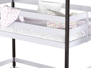Childrens bed loft house Nordkapp - with ladder chest of drawers Modèle 3D
