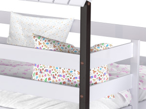 Childrens bed loft house Nordkapp - with ladder chest of drawers Modèle 3D