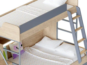 二段ベッド 3Dモデル