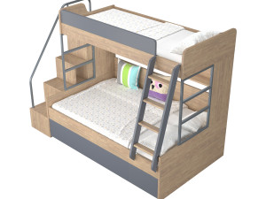 Bunk Bed Model 3D