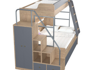 Bunk Bed Model 3D