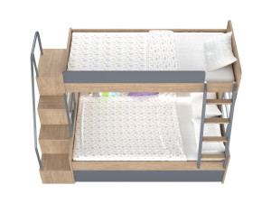 Bunk Bed Model 3D