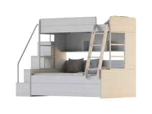 二段ベッド 3Dモデル