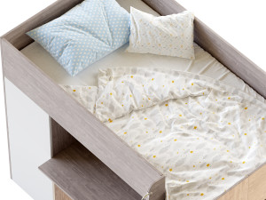 Horizon King Single Loft Bed with Shelves 3D Модель