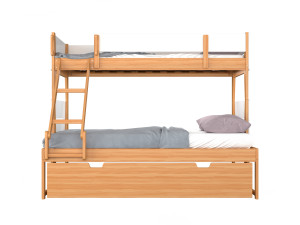 Irvine Single-Over-Double Rubberwood Bunk Bed 3D-Modell