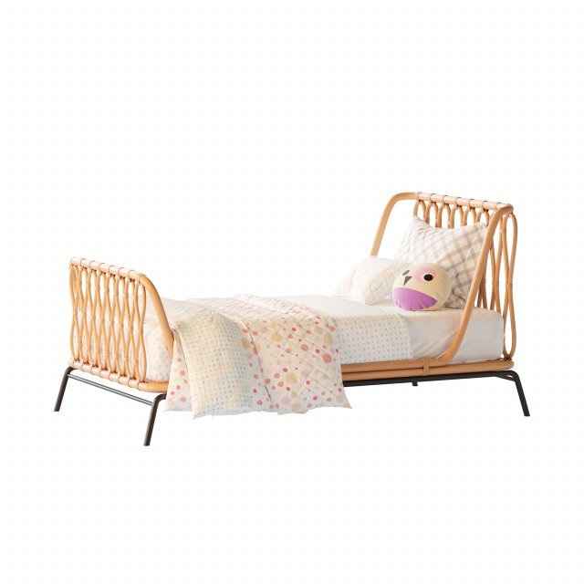 Rattan childrens bed on sale