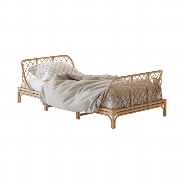 Katsuki Rattan Bed 3D मॉडल .c4d .max .obj .3ds .fbx .stl .blend 