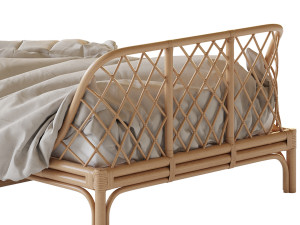 Katsuki Rattan Bed 3D मॉडल