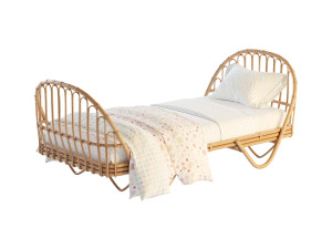 Malu Vintage Rattan Bed 3D-Modell