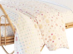 Malu Vintage Rattan Bed 3Dモデル