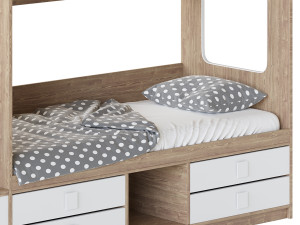 Bed Legend D606 bunk 3Dモデル