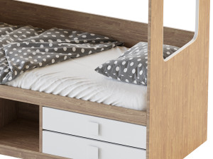 Bed Legend D606 bunk 3Dモデル