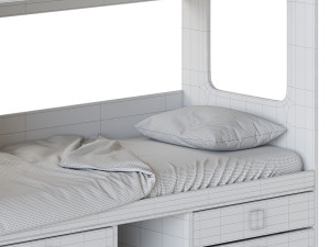 Bed Legend D606 bunk 3Dモデル