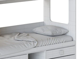 Bed Legend D606 bunk 3D Model