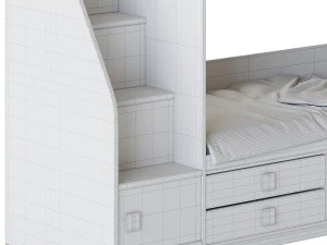 Bed Legend D606 bunk 3D Model