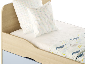 Bed for teenagers Furniture Formula Delta 3D Model